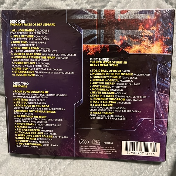 New/Shrink-Wrapped 3-CD Set The Many Faces of Def Leppard (Mixed Artists) - Picture 2 of 2
